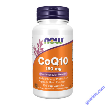 NOW Foods CoQ10 Ubiquinone 150mg 100 Veg Capsules