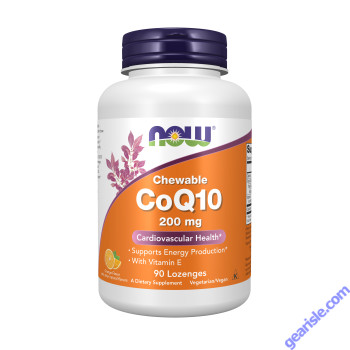 NOW Foods CoQ10 Ubiquinone 200mg 90 Lozenges