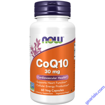 NOW Foods CoQ10 Ubiquinone 30mg 60 Veg Capsules