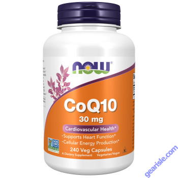 NOW Foods CoQ10 Ubiquinone 30mg 240 Veg Capsules
