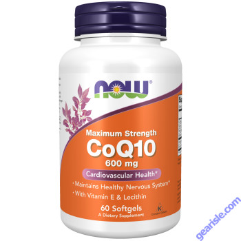 NOW Foods CoQ10 Ubiquinone 600mg 60 Softgels