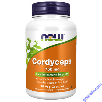 NOW Foods Cordyceps 750mg 90 Veg Capsules