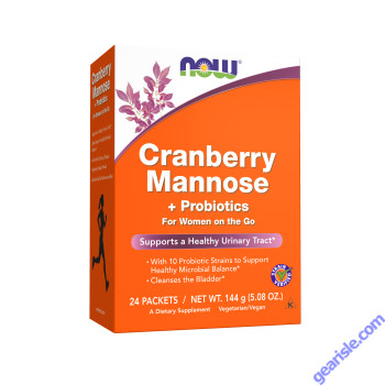 NOW Foods Cranberry Mannose + Probiotics 24 Packets per Box