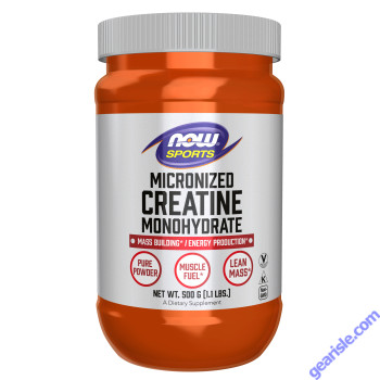 NOW Foods Creatine Monohydrate Micronized Powder 1.1 lbs. 500g