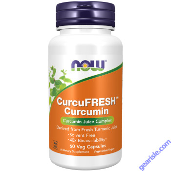 NOW Foods CurcuFRESH Curcumin 60 Veg Capsules