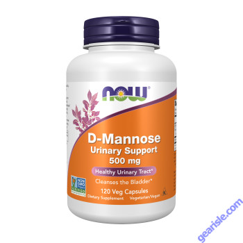 NOW Foods D-Mannose 500mg 120 Veg Capsules