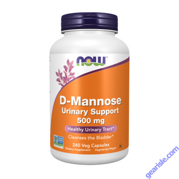 NOW Foods D-Mannose 500mg 240 Veg Capsules