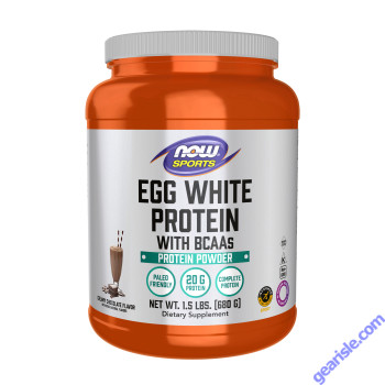 NOW Foods Egg White Protein Creamy Chocolate Powder 1.5 lbs.