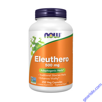 NOW Foods Eleuthero 500mg 250 Veg Capsules