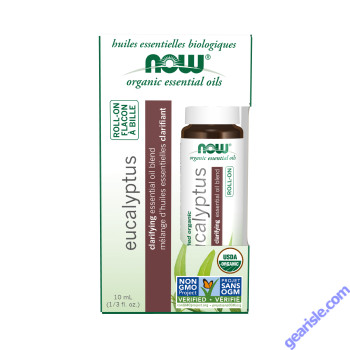NOW Foods Eucalyptus Essential Oil Blend Organic Roll-On 10mL