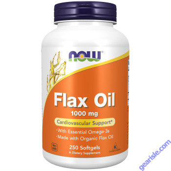 NOW Foods Flax Oil 1000mg 250 Softgels