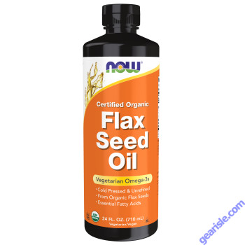 NOW Foods Flax Seed Oil Liquid Organic 24 fl oz