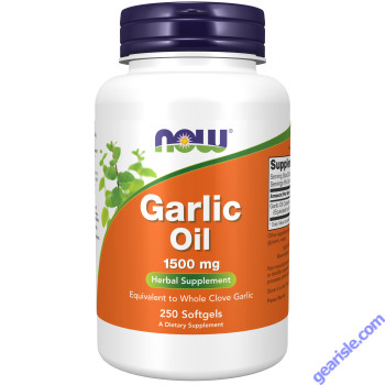 NOW Foods Garlic Oil 1500mg 250 Softgels