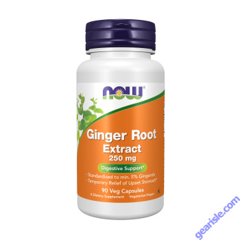 NOW Foods Ginger Root Extract 250mg 90 Veg Capsules