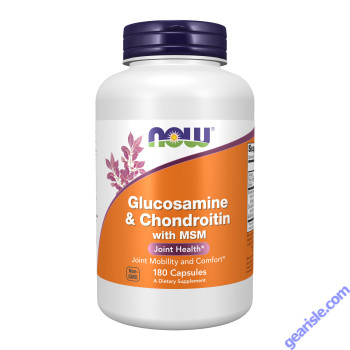 NOW Foods Glucosamine & Chondroitin with MSM 180 Veg Capsules