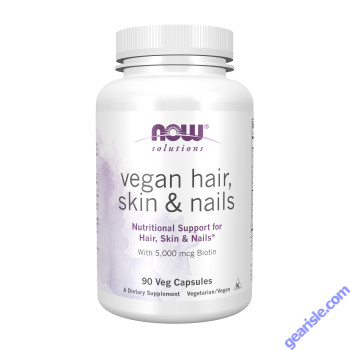 NOW Foods Hair Skin & Nails Vegan 90 Veg Capsules