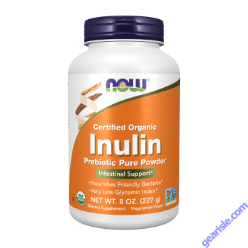 NOW Foods Inulin Prebiotic Pure Powder Organic 8 oz.