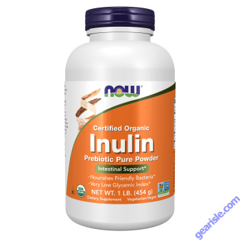 NOW Foods Inulin Prebiotic Pure Powder Organic 1 lb.