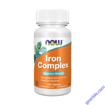 NOW Foods Iron Complex Vegetarian 100 Tablets