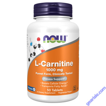 NOW Foods L-Carnitine 1000mg 50 Tablets