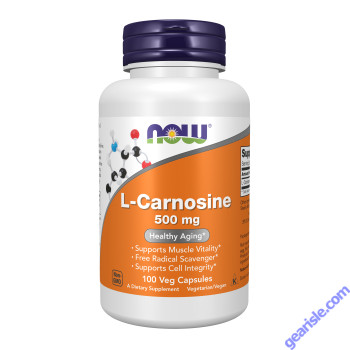 NOW Foods L-Carnosine 500mg 100 Veg Capsules