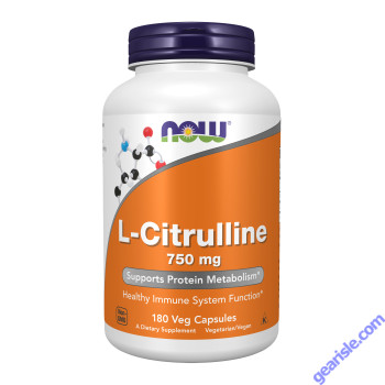 NOW Foods L-Citrulline 750mg 180 Capsules