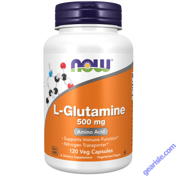NOW Foods L-Glutamine 500mg 120 Veg Capsules