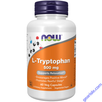 NOW Foods L-Tryptophan 500mg 60 Veg Capsules