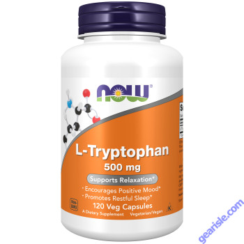 NOW Foods L-Tryptophan 500mg 120 Veg Capsules