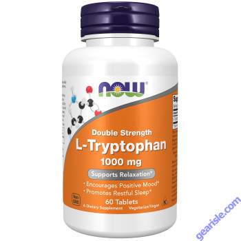 NOW Foods L-Tryptophan Double Strength 1000mg 60 Tablets