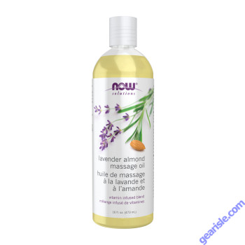 NOW Foods Lavender Almond Massage Oil 16 fl oz