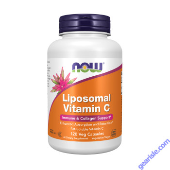 NOW Foods Liposomal Vitamin C Ascorbic Acid 120 Veg Capsules