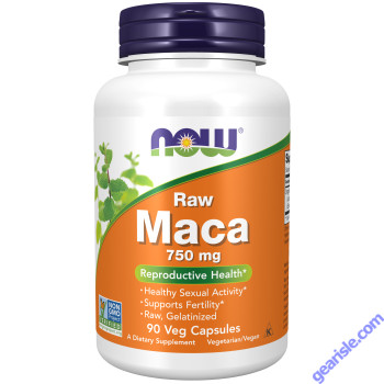 NOW Foods Maca 750mg Raw 90 Veg Capsules