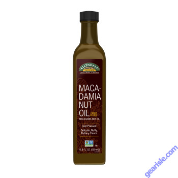NOW Foods Macadamia Nut Cooking Oil in Glass Bottle 16.9 fl oz