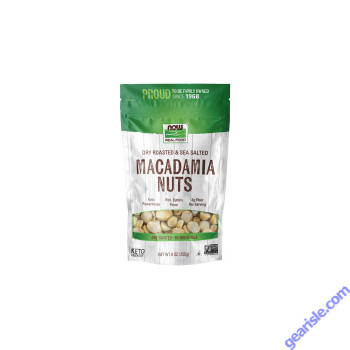 NOW Foods Macadamia Nuts Dry Roasted & Salted 9 oz