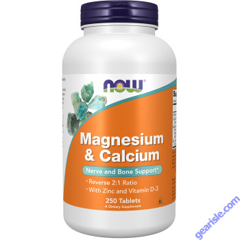 NOW Foods Magnesium & Calcium 250 Tablets