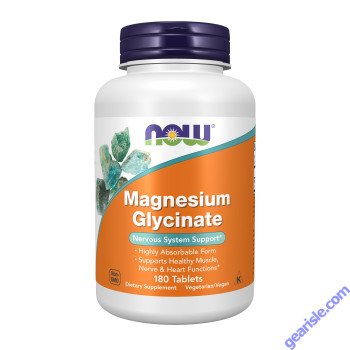 NOW Foods Magnesium Glycinate 180 Tablets