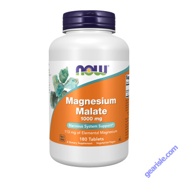 NOW Foods Magnesium Malate 1000mg 180 Tablets