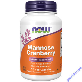 NOW Foods Mannose Cranberry 90 Veg Capsules
