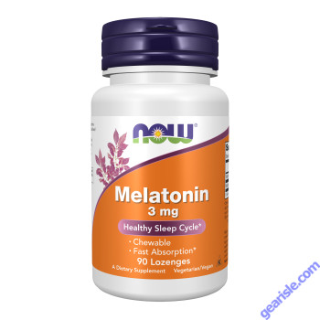 NOW Foods Melatonin 3mg Chewable 90 Lozenges