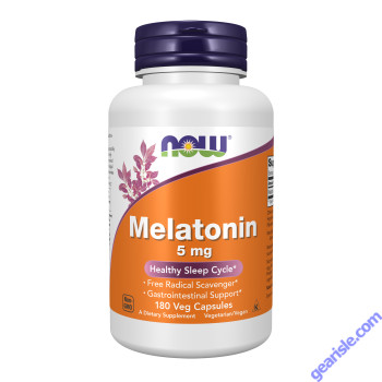 NOW Foods Melatonin 5mg 180 Veg Capsules