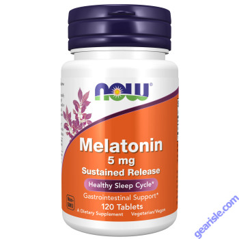 NOW Foods Melatonin 5mg Sustained Release 120 Tablets