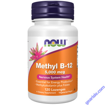 NOW Foods Methyl B-12 5000mcg 120 Lozenges