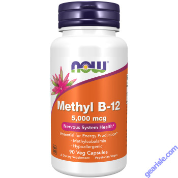 NOW Foods Methyl B-12 5000mcg 90 Veg Capsules