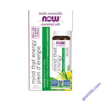 NOW Foods Mind That Energy Essential Oil Blend Roll-On 10mL