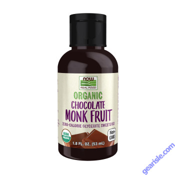 NOW Foods Monk Fruit Chocolate Liquid Organic 1.8 fl oz