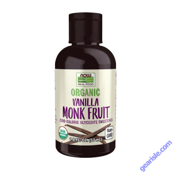NOW Foods Monk Fruit Vanilla Liquid Organic 1.8 fl oz