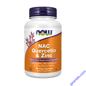 NOW Foods NAC Quercetin & Zinc 90 Veg Capsules