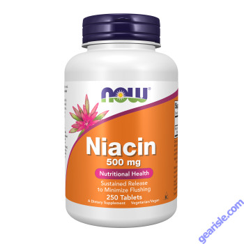 NOW Foods Niacin Vitamin B3 500mg 250 Tablets