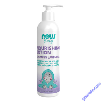 NOW Foods Nourishing Baby Lotion Calming Lavender 8 fl oz